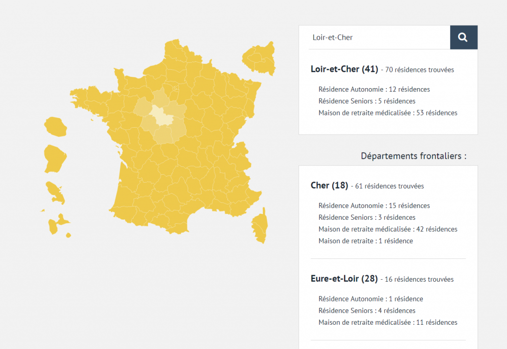Carte de la France
